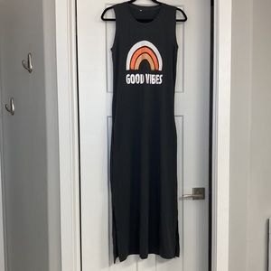 NWOT Tank dress good vibes!